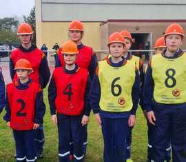 Antreten zum Trainingslauf im A-Teil JF Trebendorf