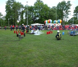Vorführung Umgang mit dem Handfeuerlöscher