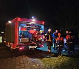 Berufsfeuerwehrtag - Einsatz: alles vorbereiten zum Löschen