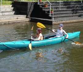 Paddeln auf dem Leineweberfließ