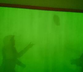 Lea und Jasper haben ihren Schatten eingefroren.