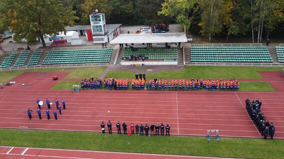 Eröffnung der Veranstaltung im Sportzentrum Cottbus mit vielen Ehrengästen