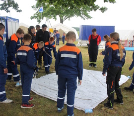 Wörtersuche bei der Lagerolympiade