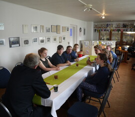 Fragenbeantwortungsteil beim Kreis&shy;jugend&shy;feuerwehrwart Stefan Kothe