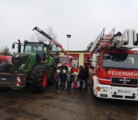 Auch die Traktoren wurde ausführlich unter die Lupe genommen.