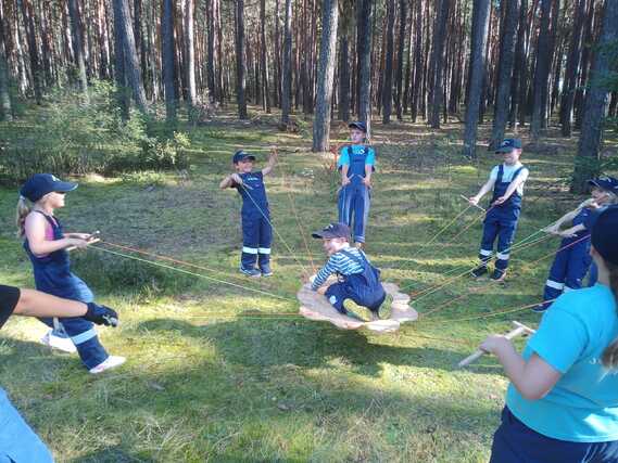 Auf dem Balancebrett