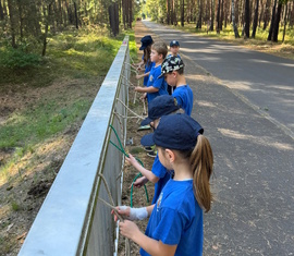 Die Jugendfeuerwehr Spremberg bei der Station Stiche und  Bunde