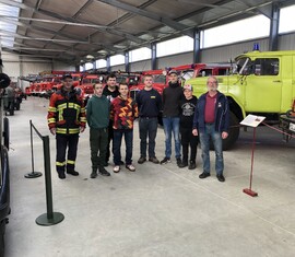 Die Mitglieder der AG Brandschutz im Museum