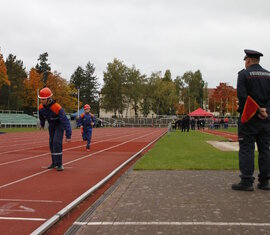 Staffellauf bei der Abnahme der Leistungsspange
