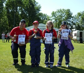 Die PLatzierten des Orientierungslaufes