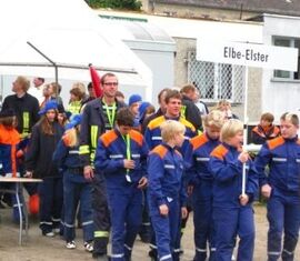 Einmarsch zur Siegerehrung