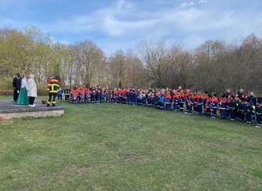 Eröffnung des Orientierungslaufes in Jehserig