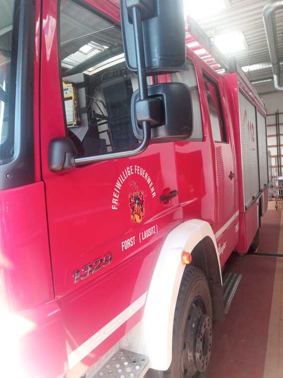 Das HLF 20/16 der Freiwilligen Feuerwehr Forst (Lausitz)