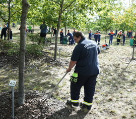 Pflegeaktion auf dem Ehrenhain Neuendorf