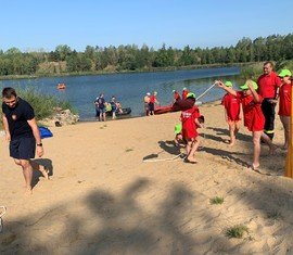 Schlauchbootausbildung  am Bresinchener See